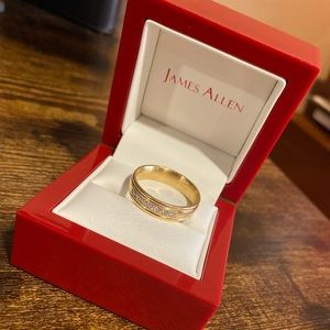 14k Gold & Diamond Men’s Engagement Ring | Size 12 | James Allen